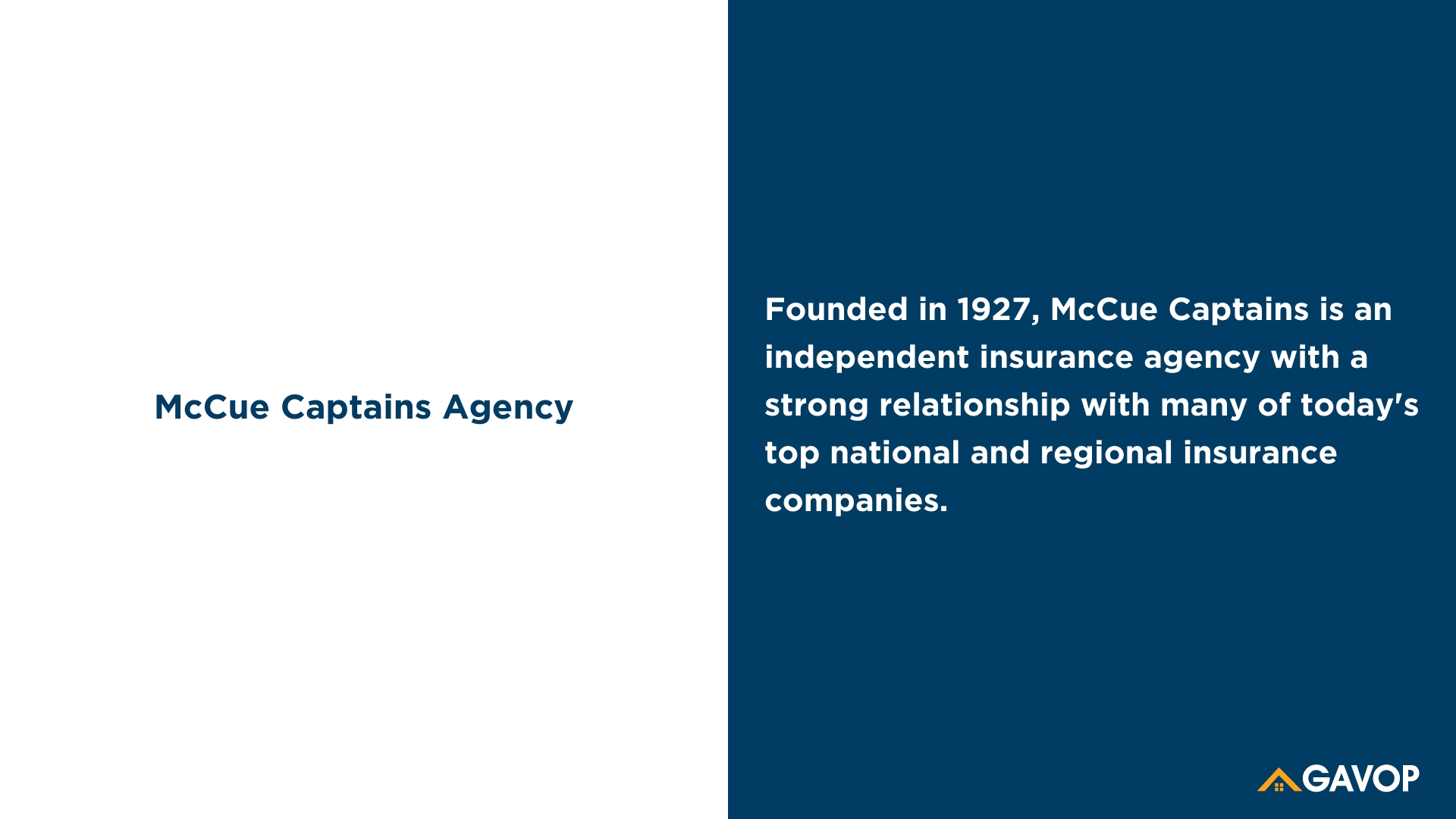 McCue Captains Agency
